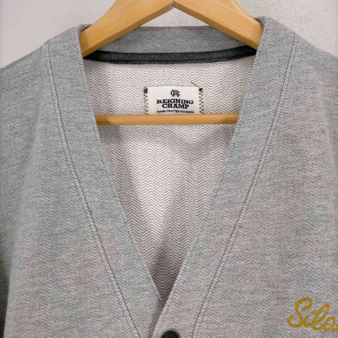 レイニングチャンプ REIGNING CHAMP ロゴ刺繍コットンカーディガン メンズ JPN:M